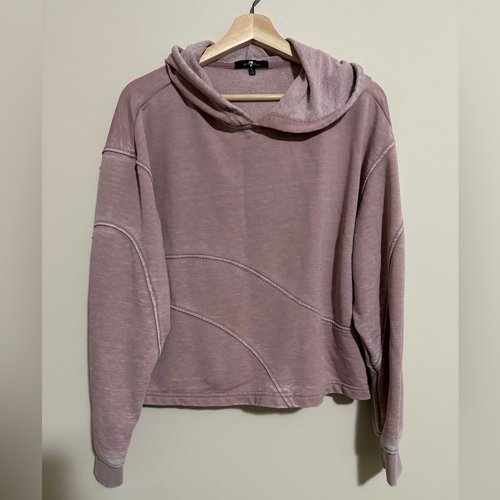 7 for all mankind: crop sweatshirt